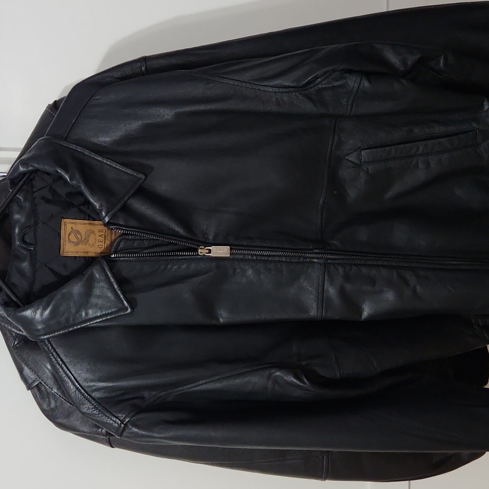 Leather lined jacket
